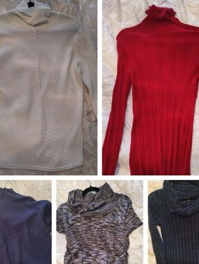 3 Women's Size Large Colorful Tops Shoulder Charlotte Russe & Other Bundle Lot